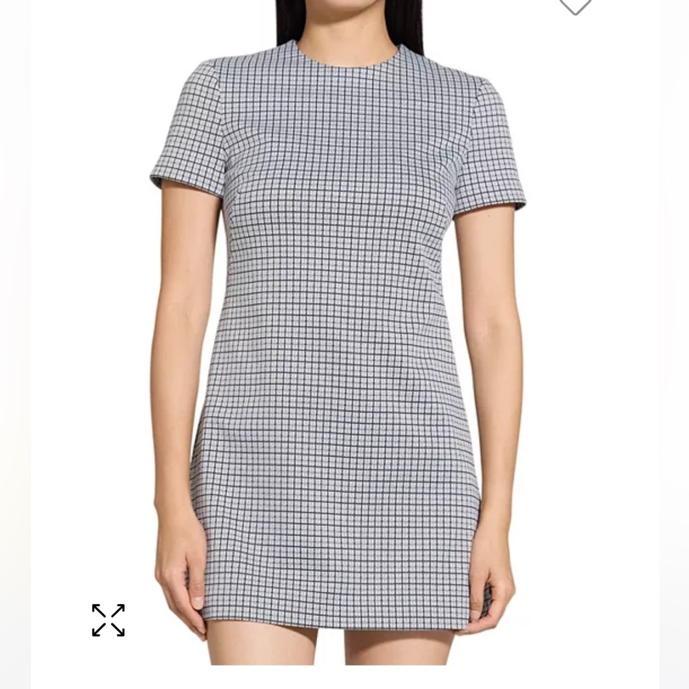Theory Blue Checkered Dress size 2